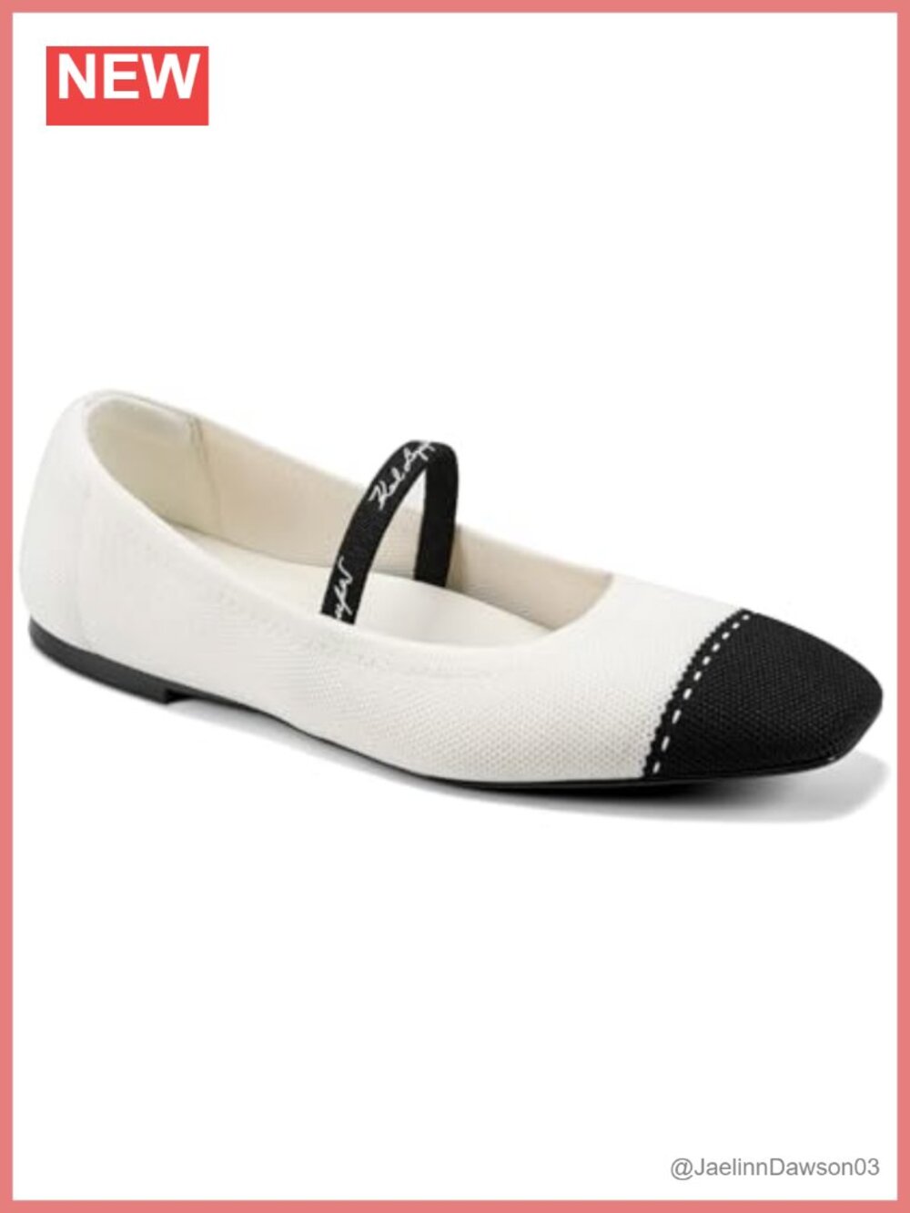 Karl Lagerfeld Women's Zailey Mary Jane Ballet Flat - Comfortable Casual Round